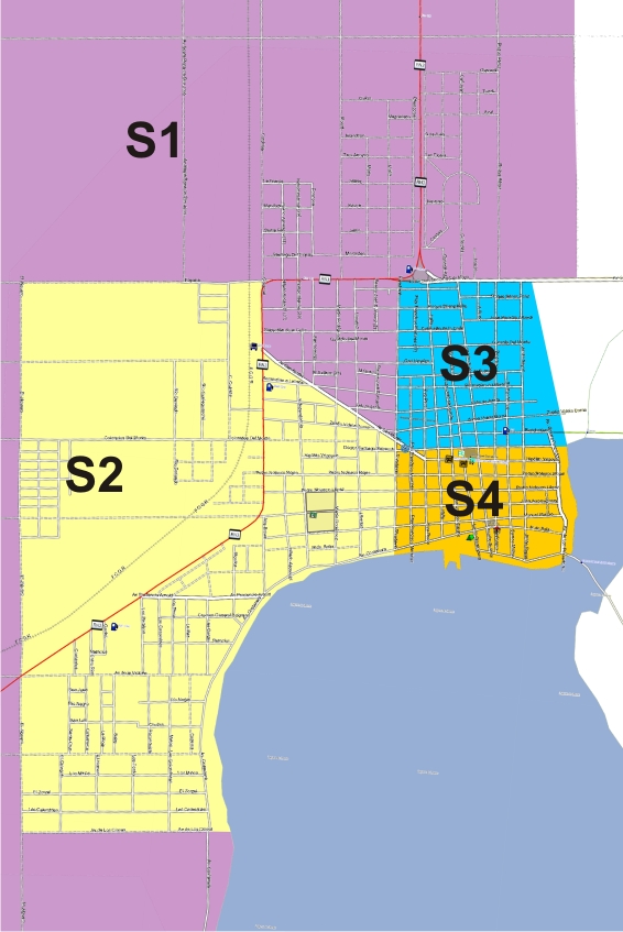 Mapa de la zona urbana